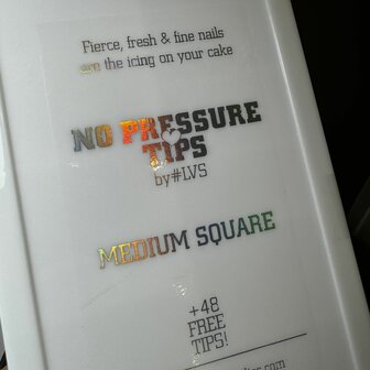 No Pressure Tips - Square Soft Gel MEDIUM