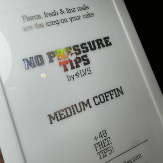 No Pressure Tips - Coffin Soft Gel MEDIUM